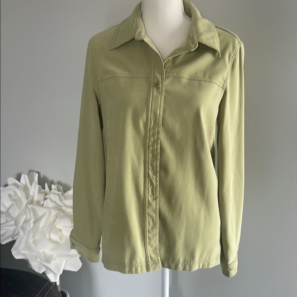 Casual Corner ANNEX Olive Green Women's Long Sleeve